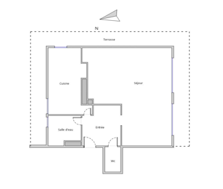  Appartement à vendre 1 pièce 40 m²