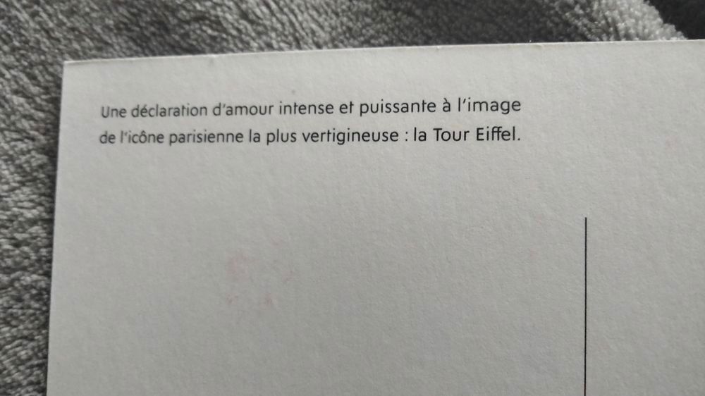 Carte postale publicitaire Yves Saint Laurent 