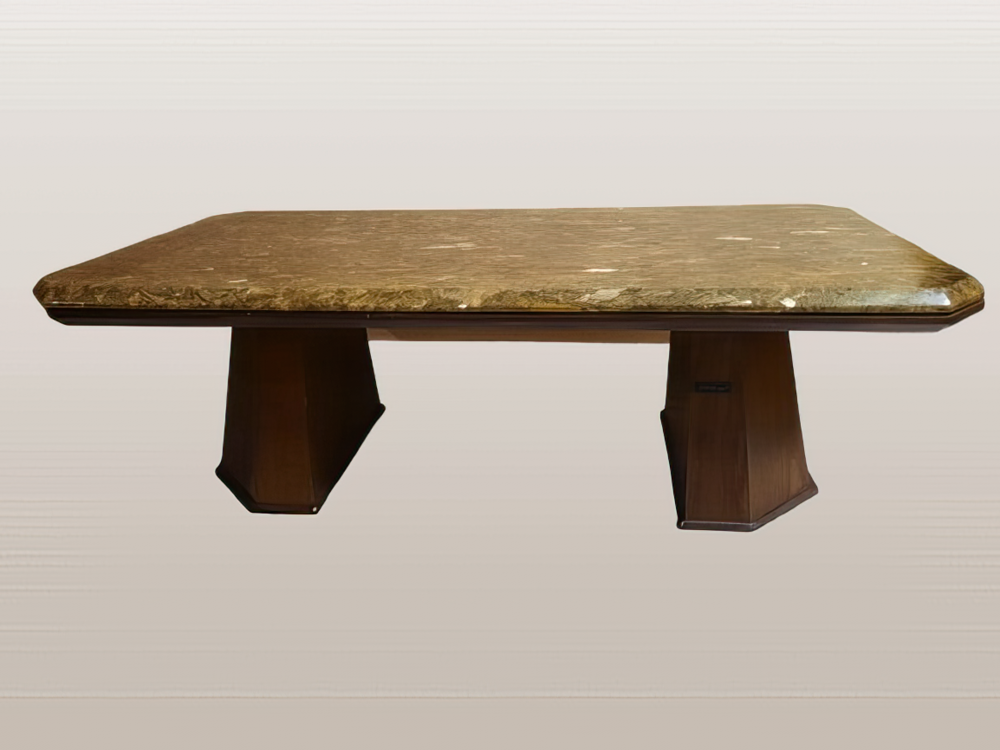 Table basse design - granit 3 cm + laiton Meubles