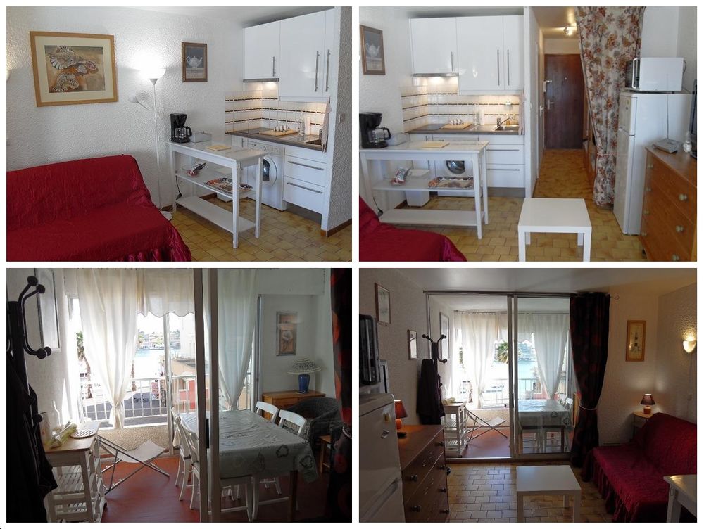   Grand Studio 500m Mer-Clim-Wifi-Parking-27m2-Centre Station Languedoc-Roussillon, Gruissan (11430)