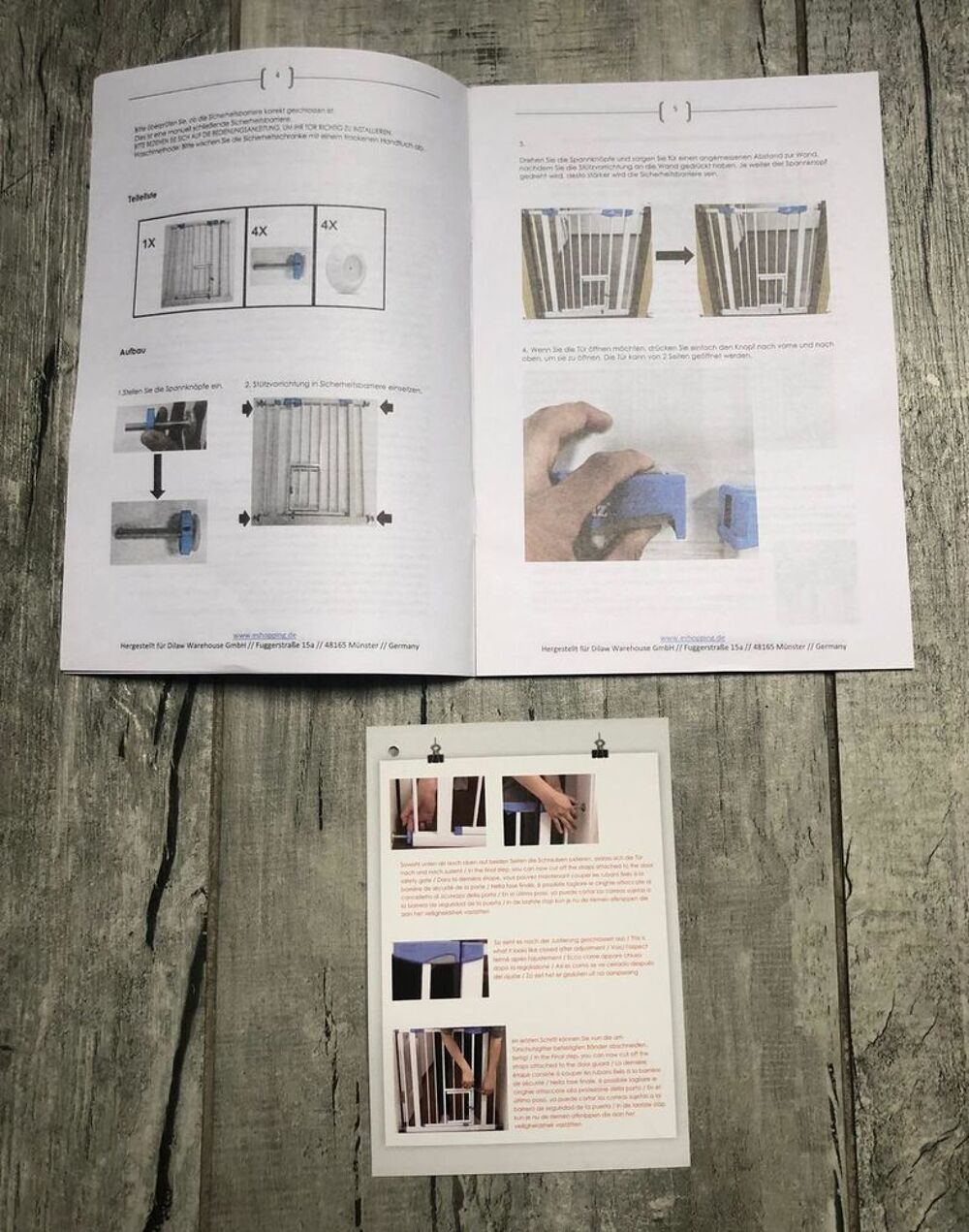 Barri&egrave;re de s&eacute;curit&eacute; enfant noire avec petit portillon pour Mobilier enfants