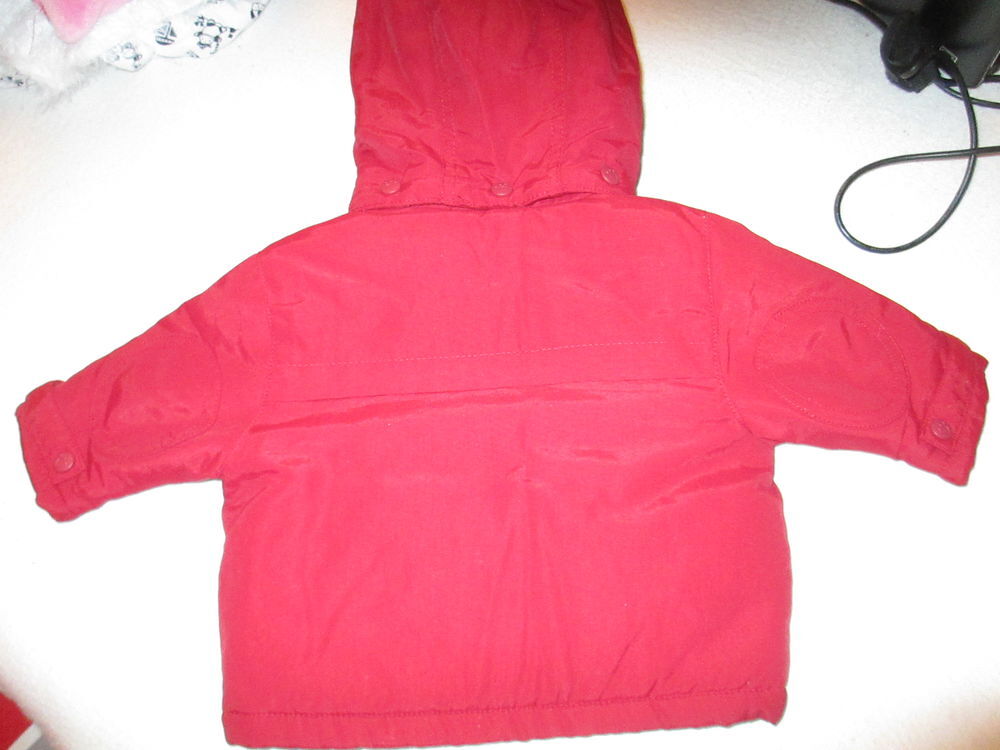 Fille manteau 3 mois rouge polaire Vtements enfants