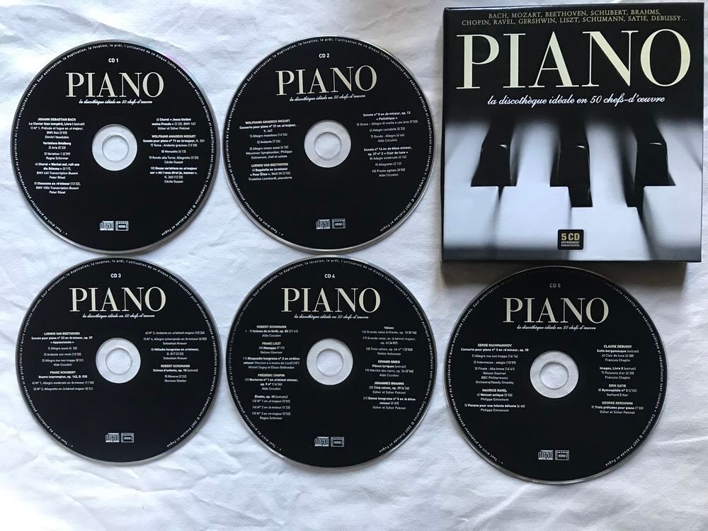 CD Piano (La Discoth&egrave;que Id&eacute;ale En 50 Chefs-D'?uvre) CD et vinyles