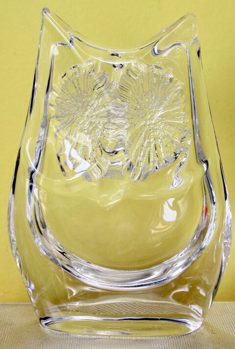 Grande Chouette cristal DAUM France 1970 Issy-les-Moulineaux (92)
