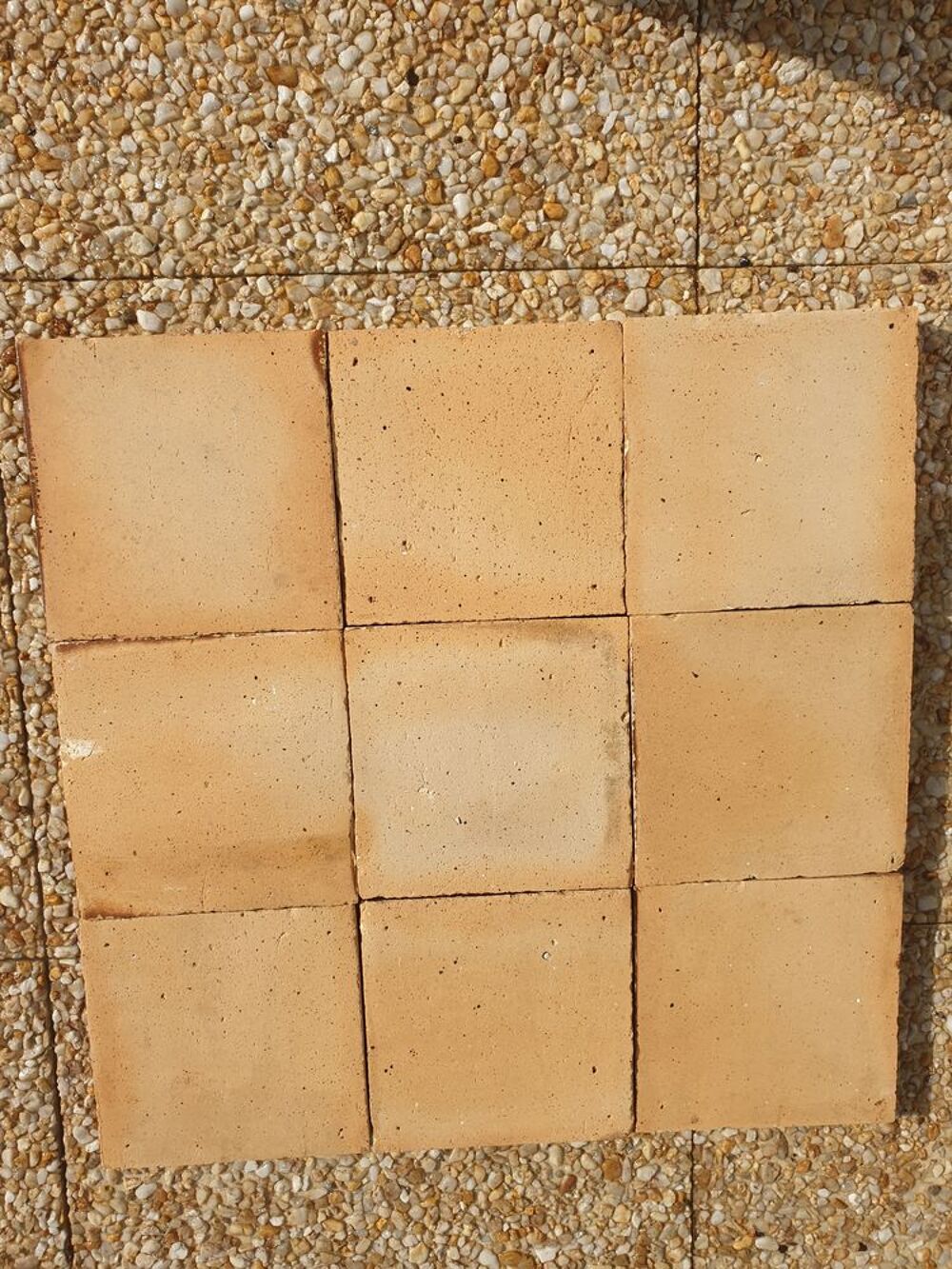 Tomette 20x20 blanc jaune Bricolage