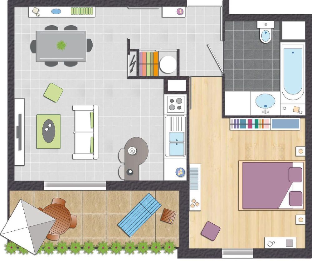 Vente Appartement Port lympia 2/3 pièces récent avec terrasse Nice