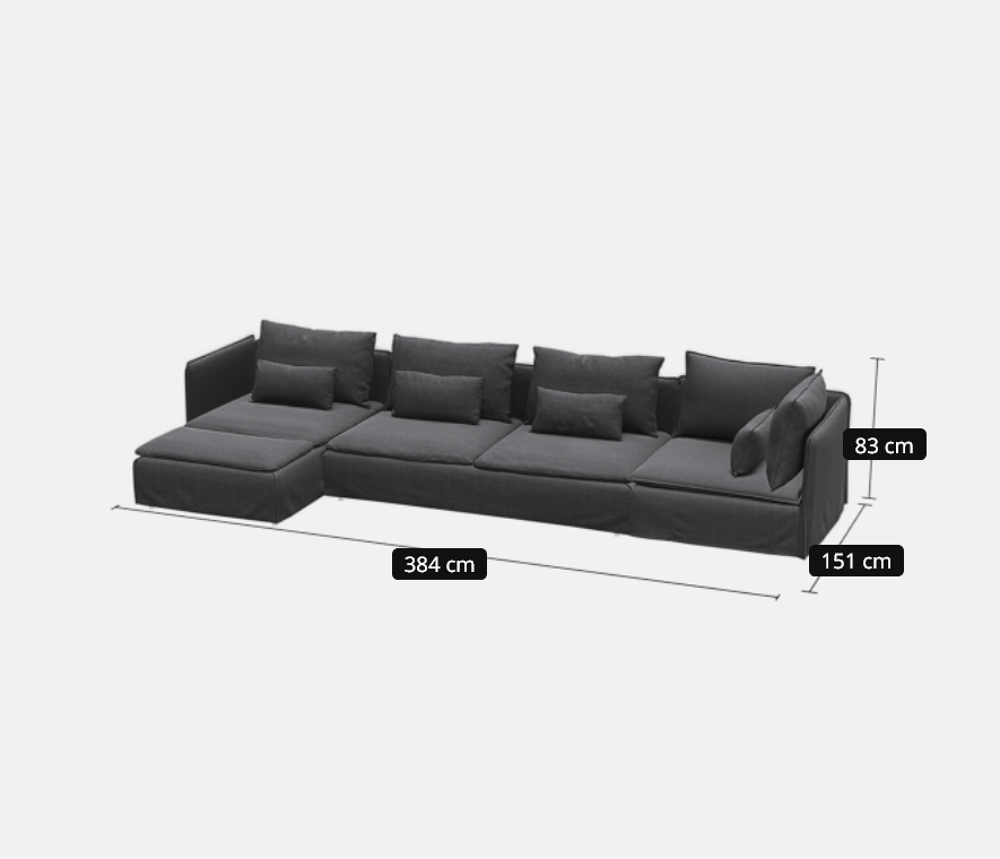 canap&eacute; IKEA 5 places avec m&eacute;ridienne Meubles