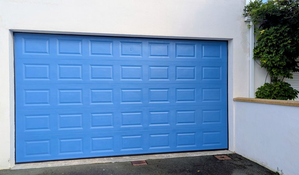 Porte de garage sectionnelle motoris&eacute;e (L 4,55 x H 2,56 m) Bricolage
