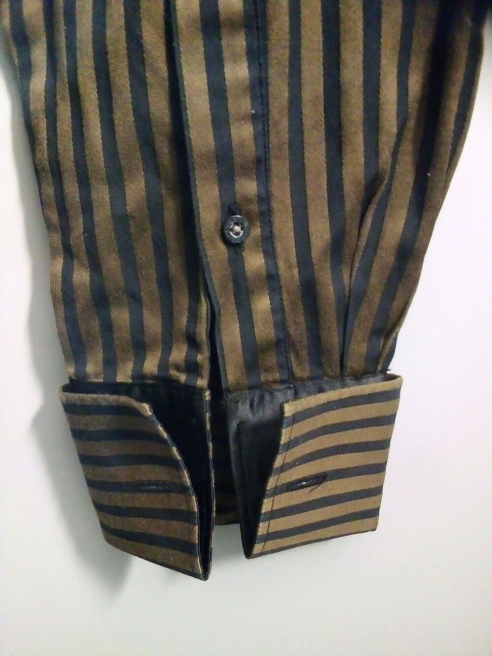 Chemise homme &agrave; rayures noires DEVRED Vêtements