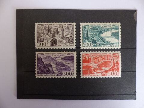TIMBRES DE LA POSTE AERIENNE  24 / 27 NEUFS **  COTE  110 � 18 Le Havre (76)