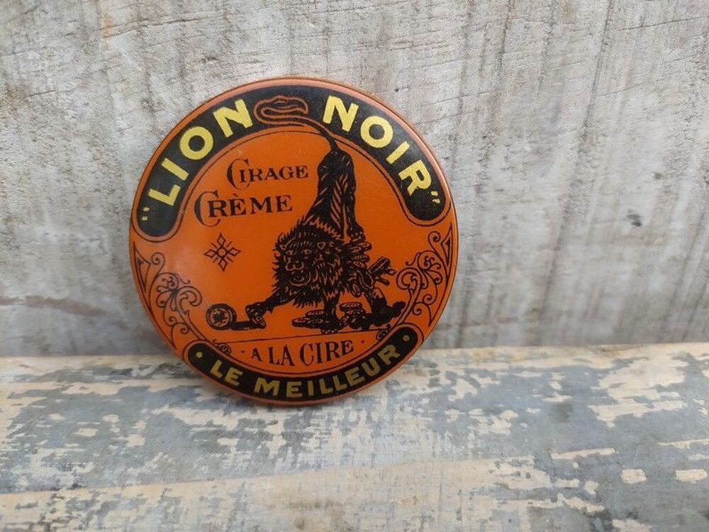 Miroir de Poche Publicitaire Glacoide Cirage Lion Noir 