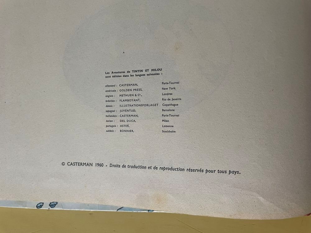 BD les aventures de Tintin Tome20 TINTIN AU TIBET B201960 Livres et BD