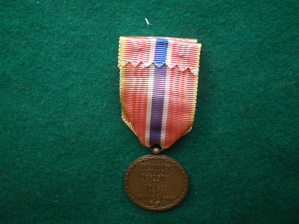 M&eacute;daille des Prisonniers civils, D&eacute;port&eacute;s et Otages 14-18. 
