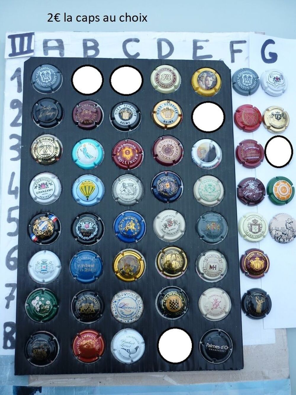 capsules de champagne grosses c&ocirc;tes.N&deg;1 