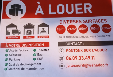  Atelier � louer 1 pi�ce 36 m� Pontonx-sur-l'adour