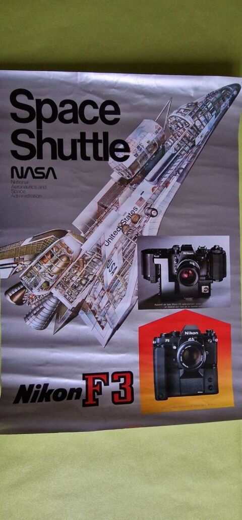 AFFICHE SPACE SHUTTLE NASA F3 0 Toulouse (31)