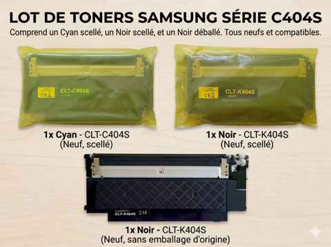 Lot de 3 cartouches toner neufs - compatibles Samsung CLT-4 La Garde (83)