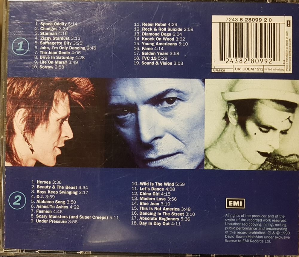 CD David Bowie : the singles collection CD et vinyles