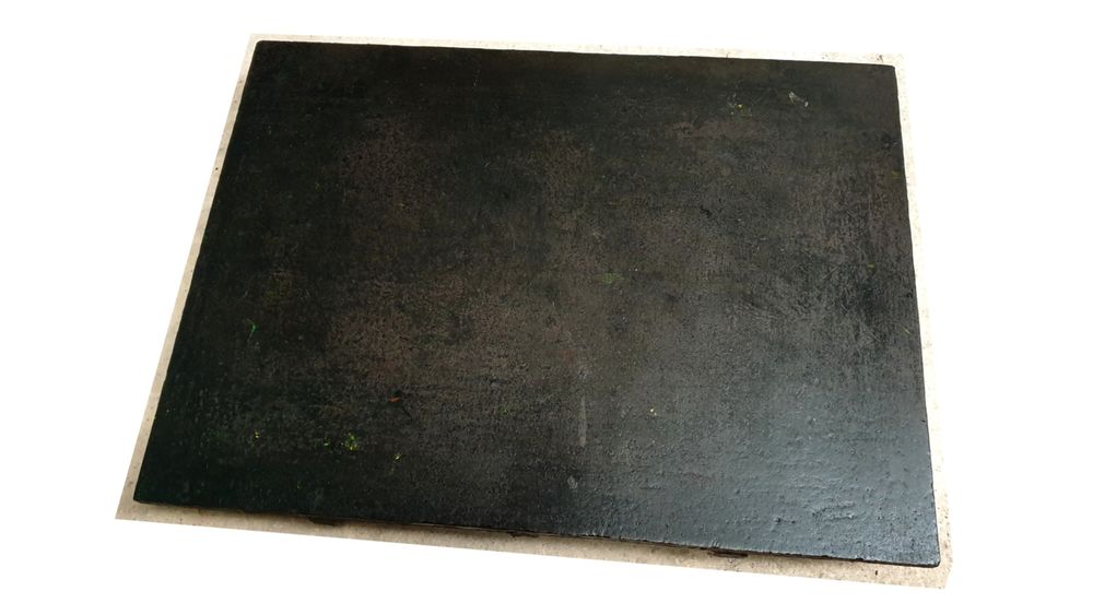 Rare marbre en fonte L-65 x 48 cm vintage loft art d&eacute;co Décoration