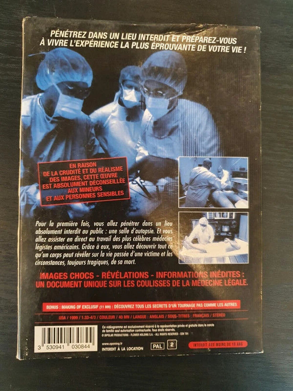 DVD : autopsy DVD et blu-ray