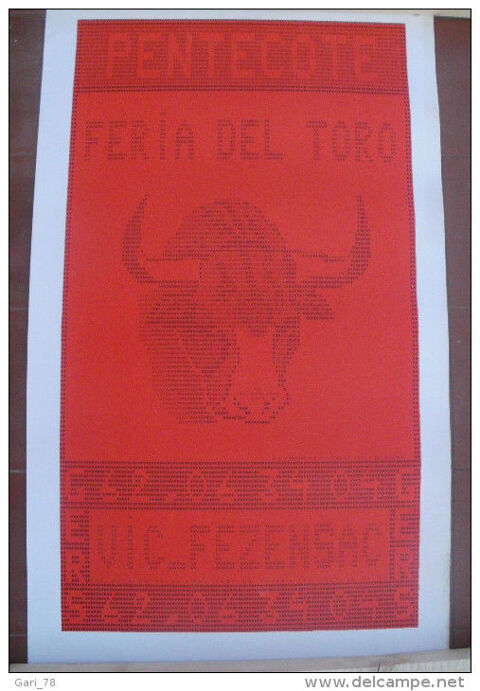 Affiche  Pentec�te Vic Fezensac 32 Feria del Toro  15 Montauban (82)