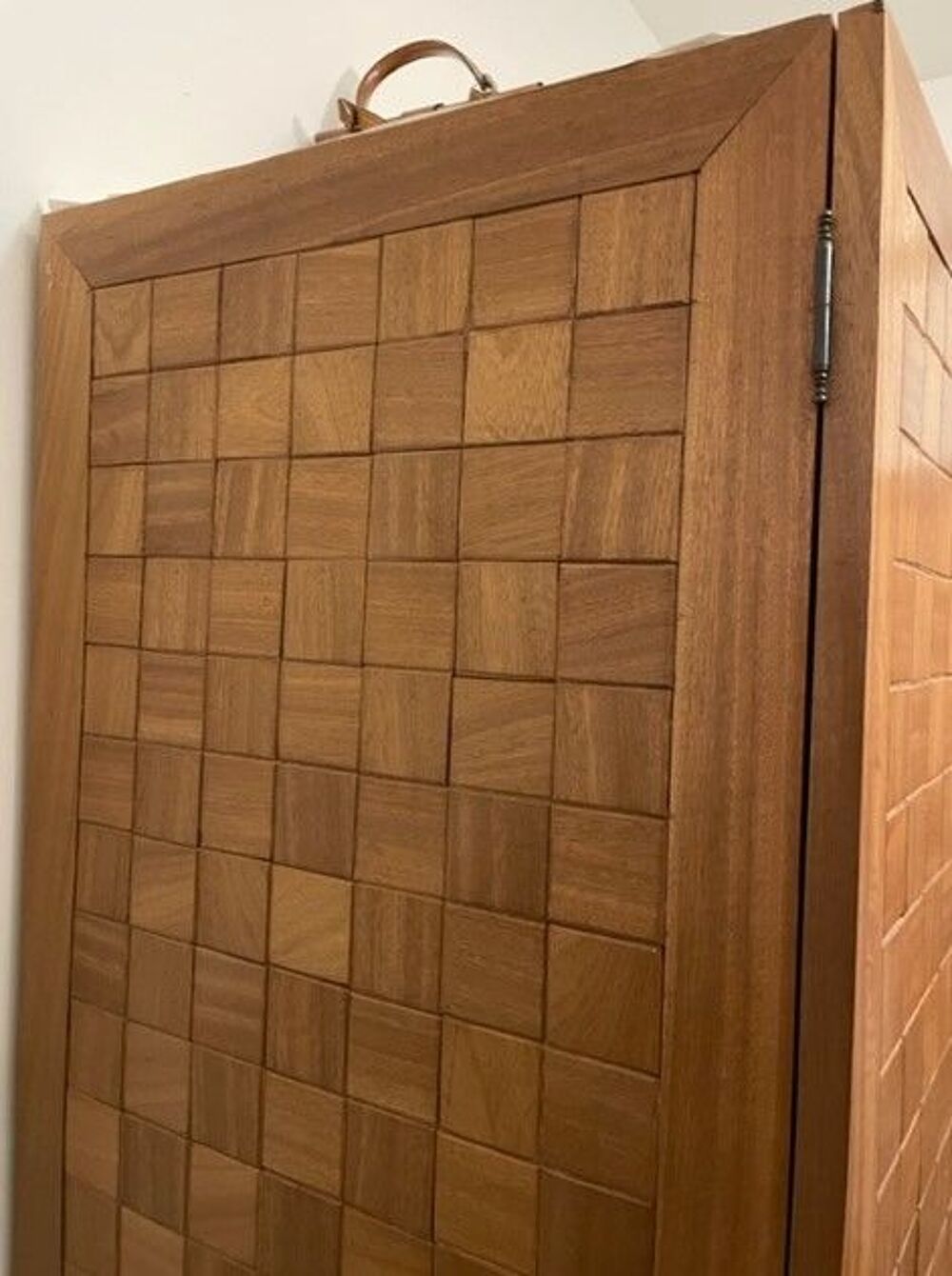 Armoire bois massif 2 porte avec miroir Meubles