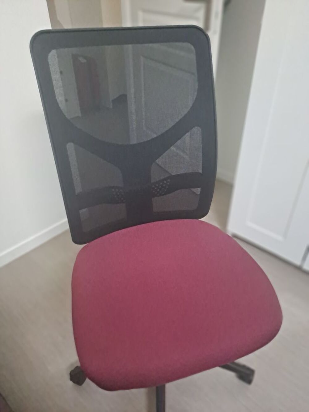 Chaise de bureau MILO, Support Lombaire, en Tissu, Bordeaux Matériel informatique