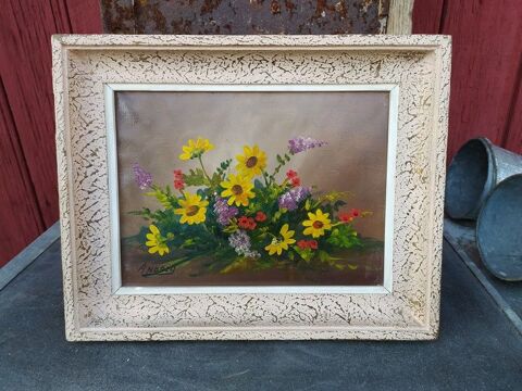 Ancien Tableau Nature Morte Bouquet de Fleurs Sign� Andrey
60 Loches (37)