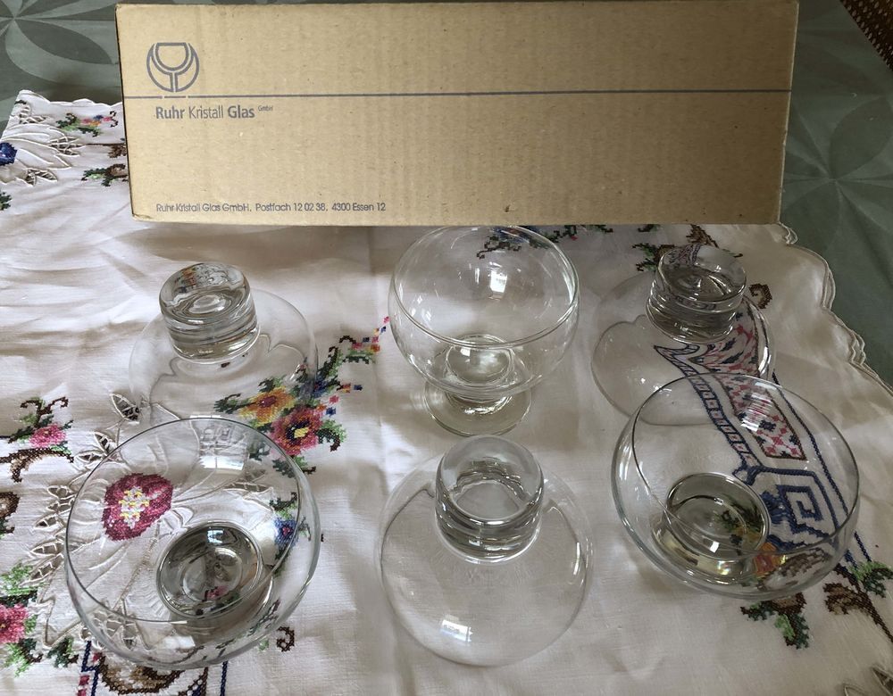 6 Coupelles Cristal pour salade de fruits ou autres d&eacute;lices Cuisine