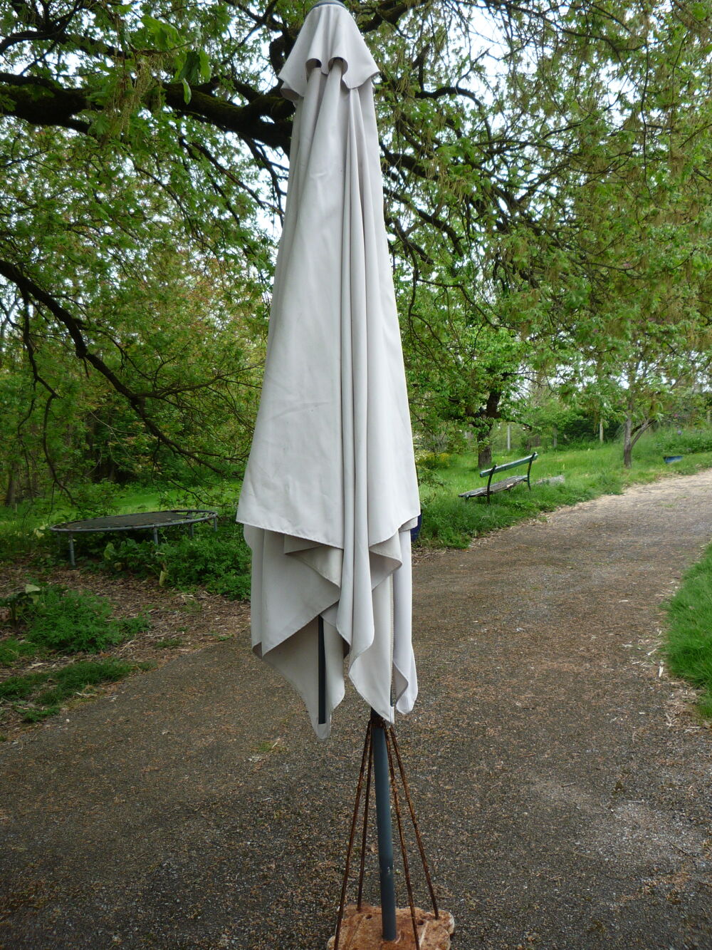 Parasol ext&eacute;rieur &eacute;cru / 250cm x 250cm
Jardin