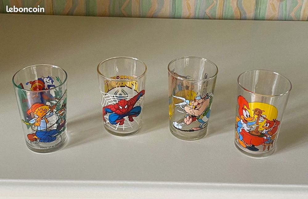 Verre &agrave; Moutarde avec motif dessins anim&eacute;s Cuisine