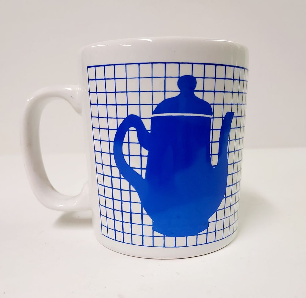 Mug motif cafeti&egrave;re bleue Cuisine