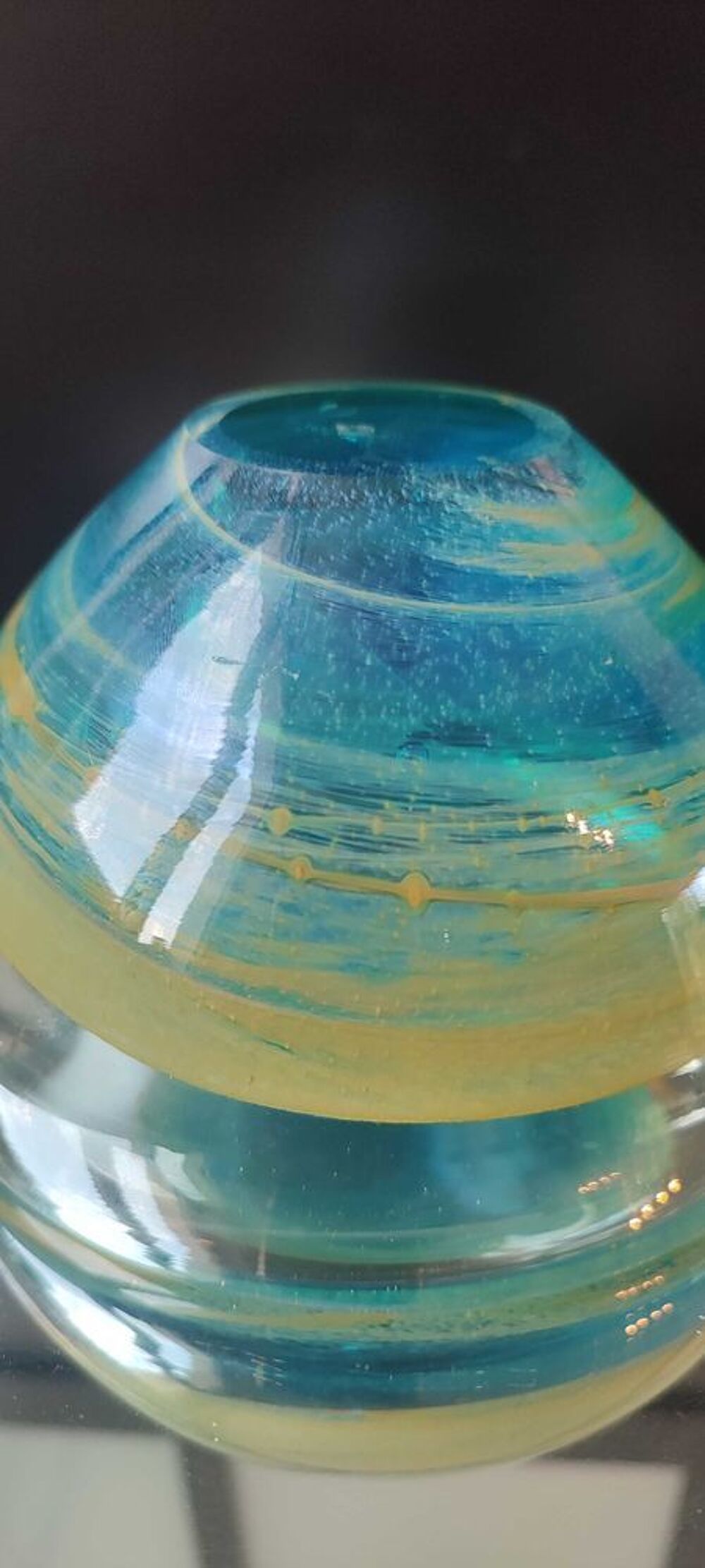Bol Mdina Glass Artisanat d'art de Malte. 