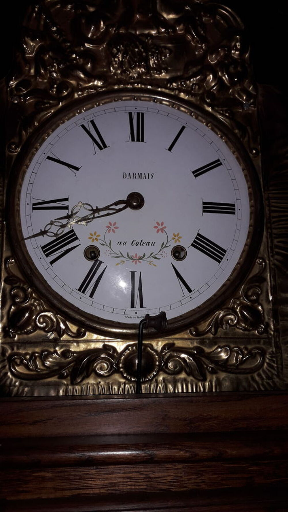 HORLOGE COMTOISE VERITABLE. Décoration