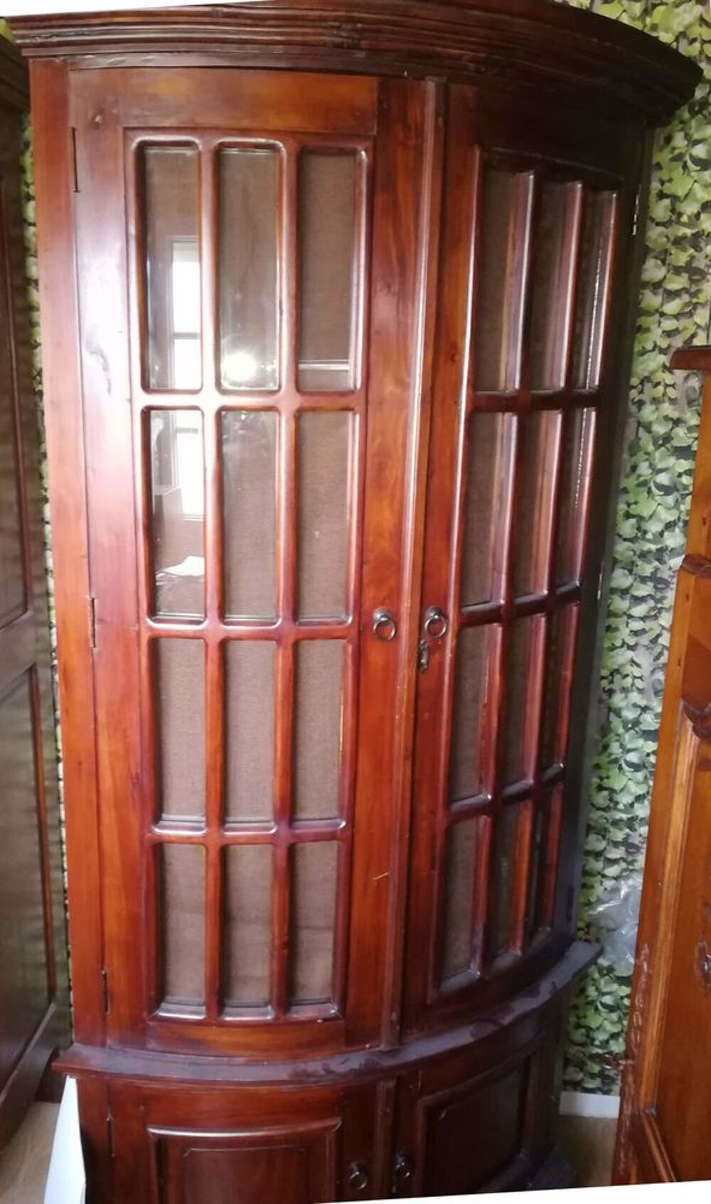 : meuble d'angle bois exotique massif Meubles