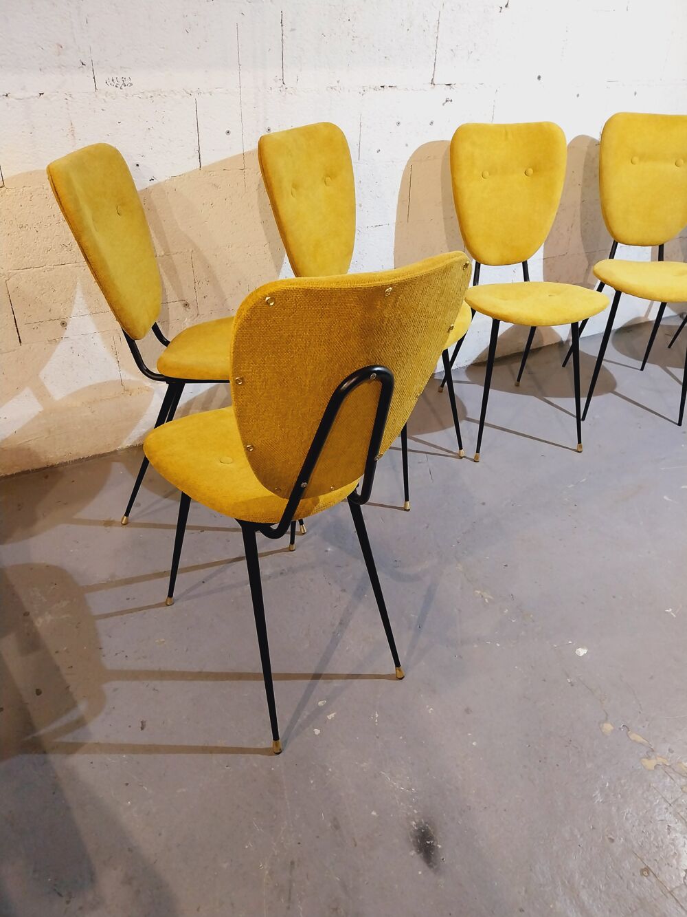 
Belle s&eacute;rie de six chaises 1950 Meubles