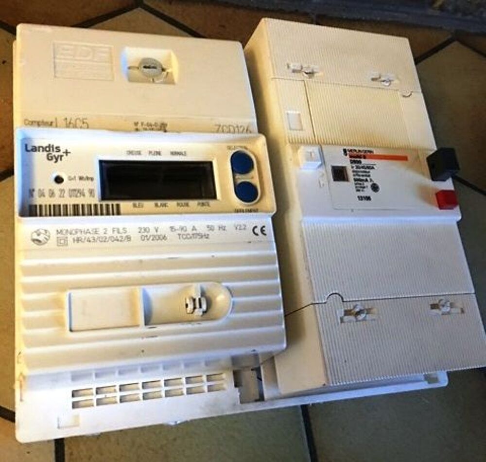 compteur +disjoncteur + platine pour pose Bricolage