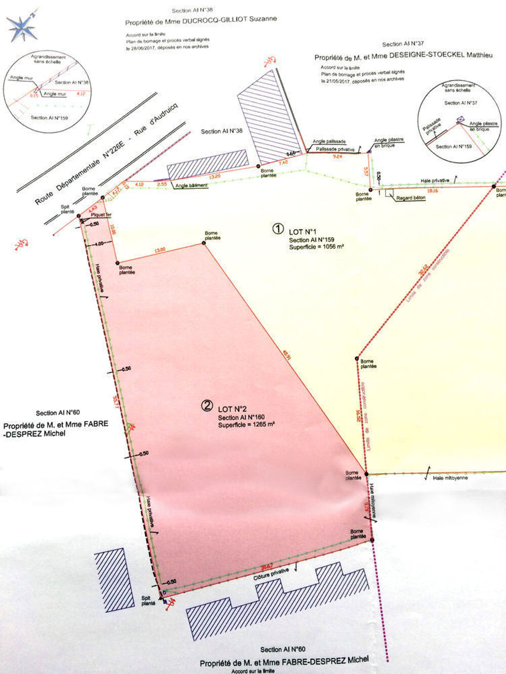 Vente Terrain Terrain  btir de 1265m dans village de Zutkerque (62) Zutkerque