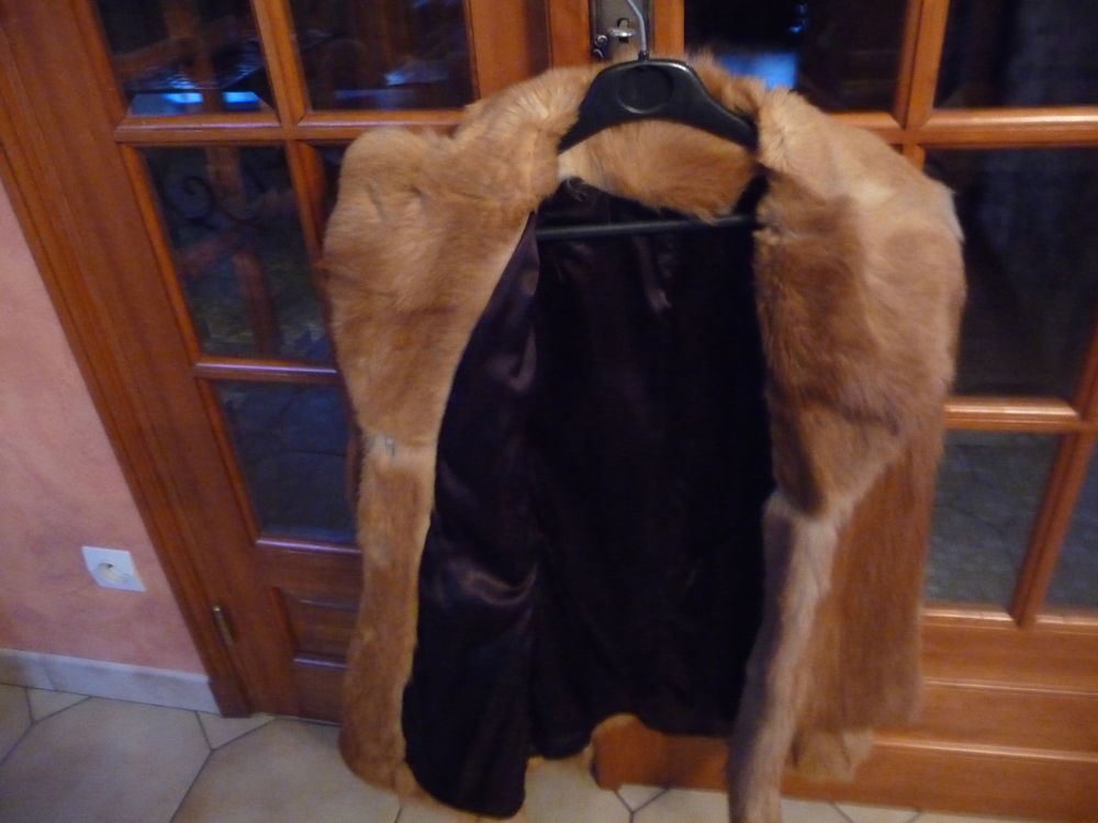 VESTE FEMME T 38/40 EN RENARD CUIVRE Vêtements
