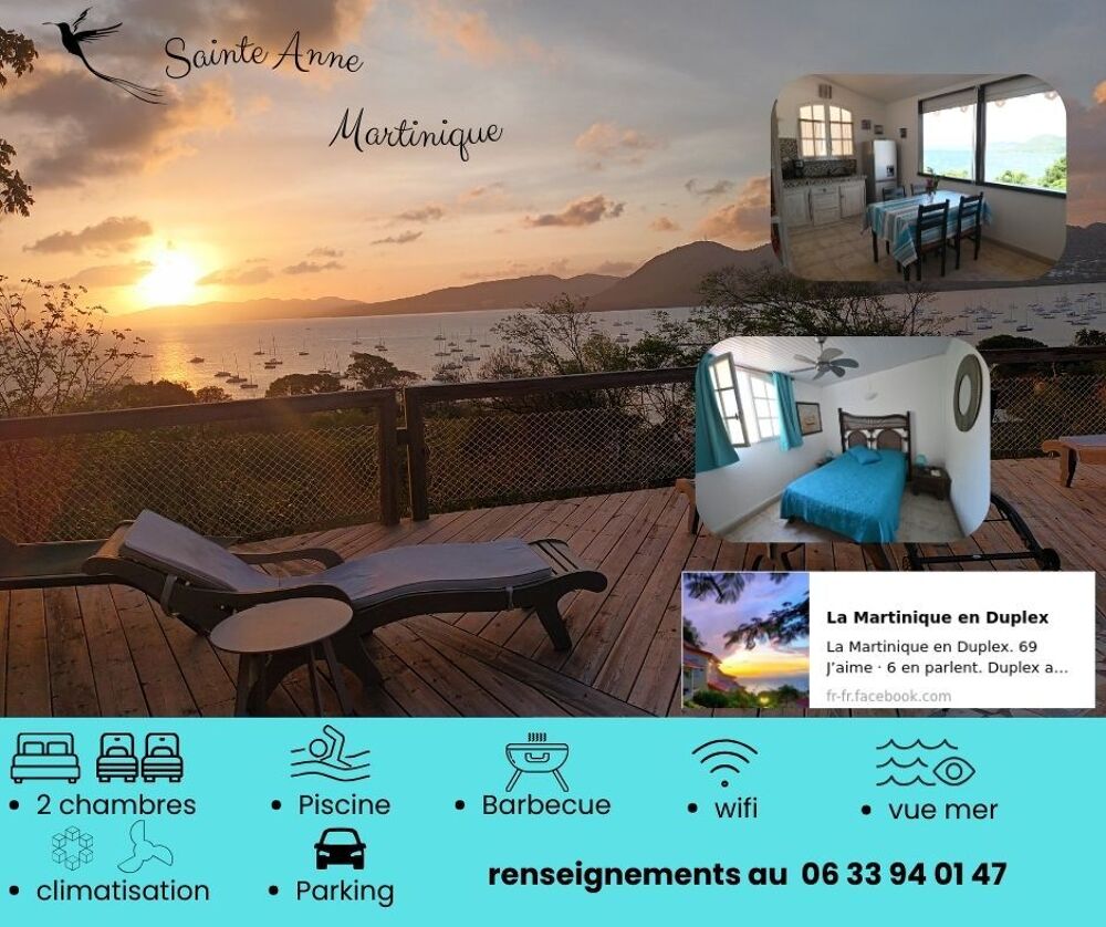   VUE SUR LA BAIE A 360 DEGRES DOM-TOM, Sainte-Anne (97227)
