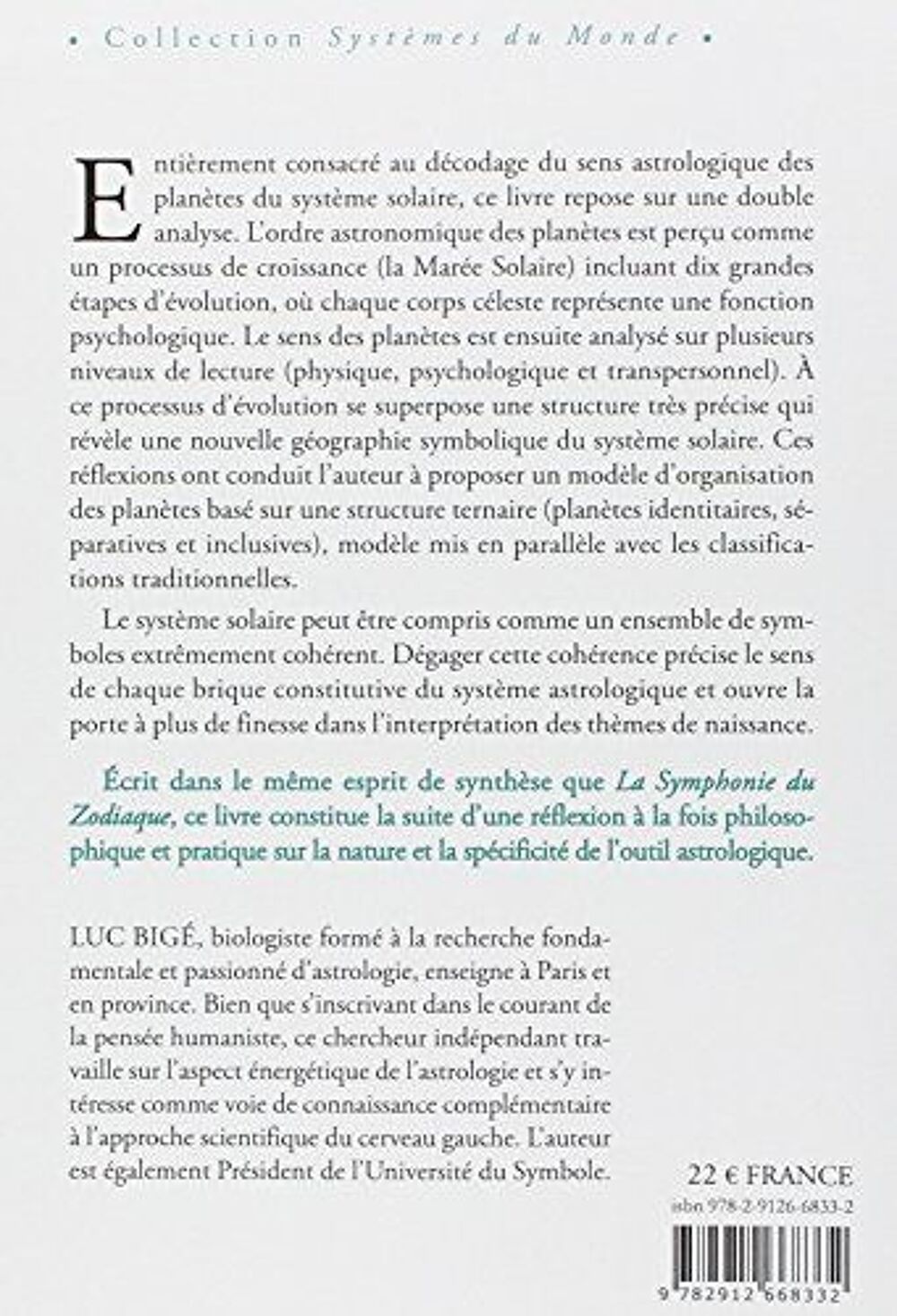 Le choeur des plan&egrave;tes Luc Big&eacute; .. TBE .. Livres et BD