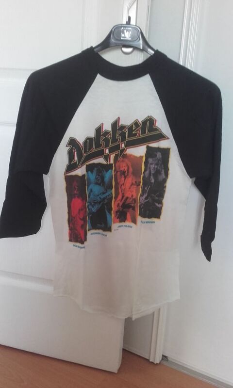 T-Shirt Jersey : Dokken - Europe Tour 1986 - Taille : M 220 Angers (49)