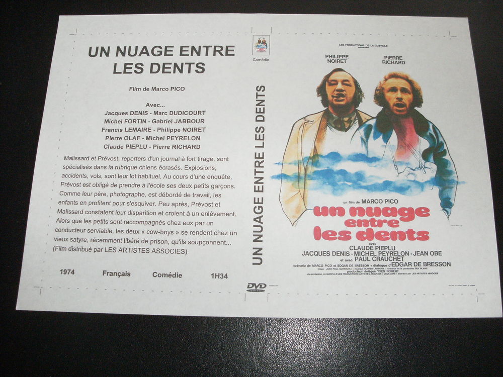 Film : " Un nuage entre les dents " DVD et blu-ray