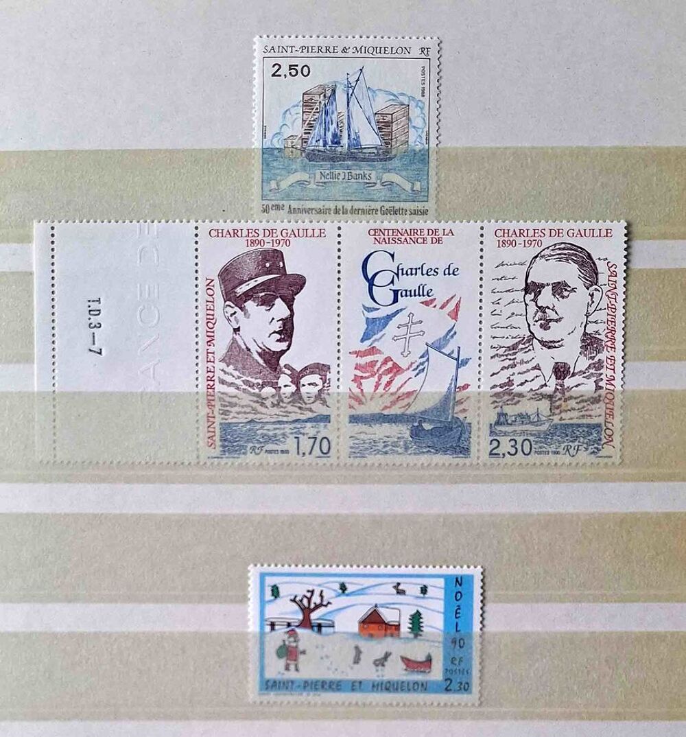 S&eacute;rie de timbres de collection de Saint-Pierre-et-Miquelon 