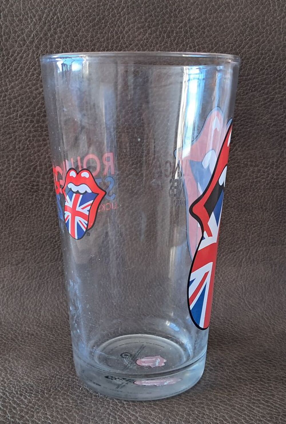 Lot de 2 verres Rolling Stones licks great britain collector 