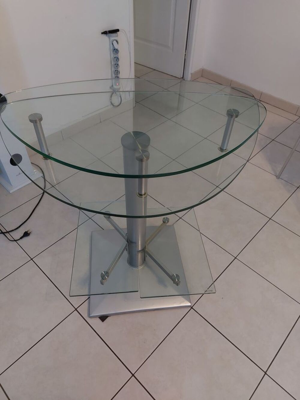 Meuble PC en verre Meubles