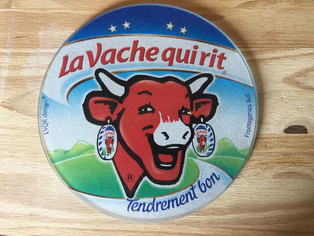 Dessous de Plat en verre La Vache qui rit Décoration