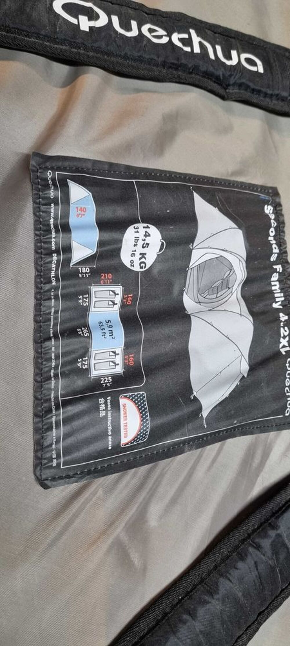lot de 2 tentes 2" Quetchua Sports