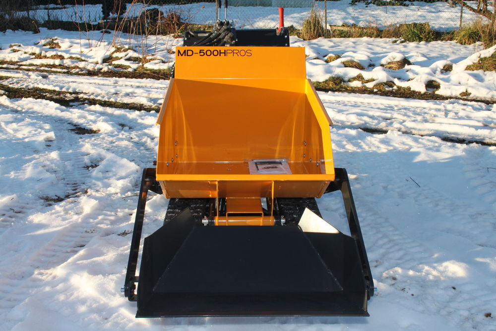 Brouette &agrave; chenilles, dumper &agrave; moteur avec pelle, 500 Kg Bricolage