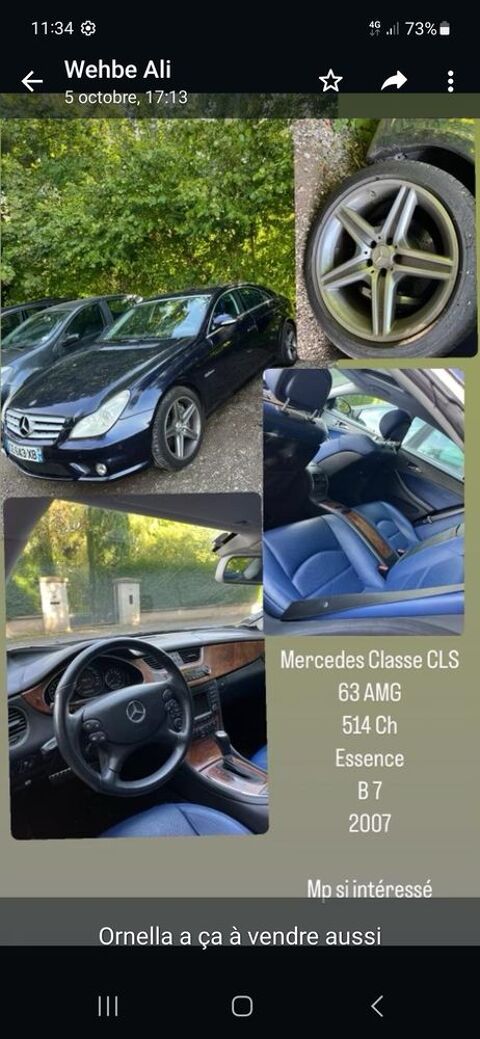 Mercedes Classe CLS 63 AMG 7G-Tronic A 2007 occasion Strasbourg 67000